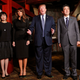 US President Donald J. Trump (2-R) with his wife Melania Trump (2-L) and Japan's Prime Minister Shinzo Abe (R) with his wife Akie Abe (L) meet for a dinner at a restaurant in Tokyo, Japan, 05 November 2017. Trump is on an official visit to Japan.